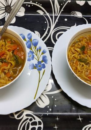 A picture of Noodles Soup.
