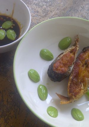 Foto resep Goreng patin sambal pete/ fried fish and pete sauce