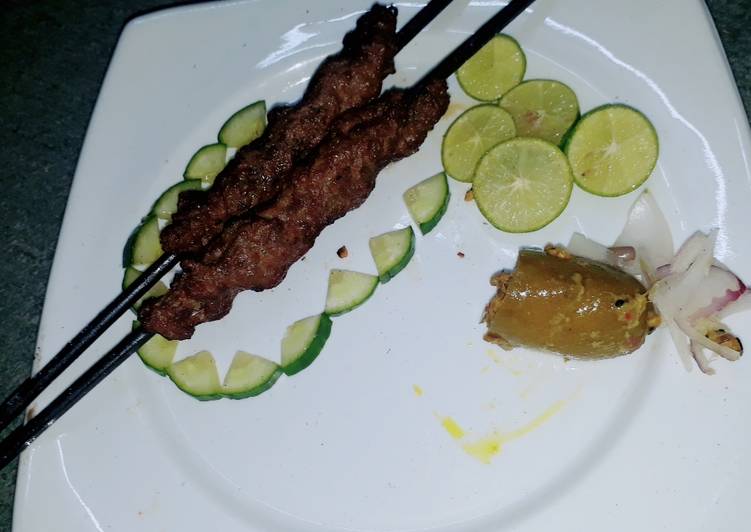 Steps to Make Ultimate Seekh kbab🍖