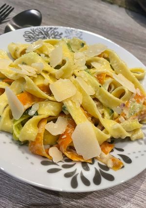 Une photo de Tagliatelles aux légumes
