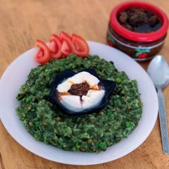 A picture of Hariyali Khichdi.