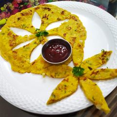 A picture of Besan pooda flower.