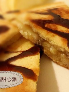 香蕉巧克力煎餅 的食譜成品照片