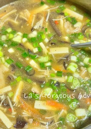 A picture of Hot and Sour Soup.