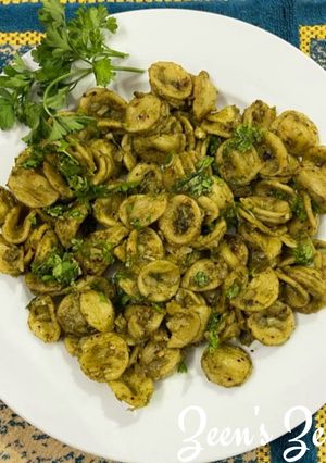 A picture of Pesto Orecchiette Pasta.