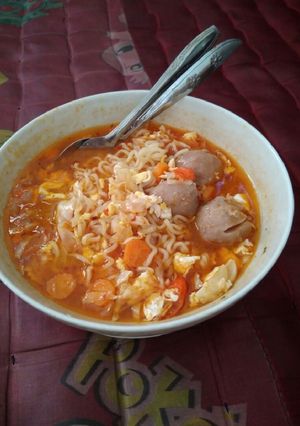 Foto resep Mie tek tek bon cabe ala busui