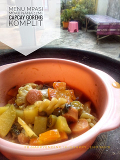 Foto resep Capcay goreng komplit(MPASI Mbak Nana 12m+)