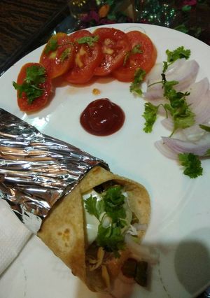 A picture of Healthy chapati roll.