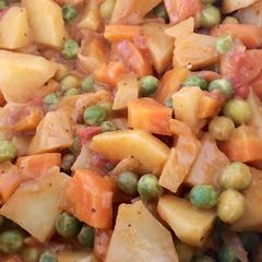 A picture of Vegetable coconut curry.