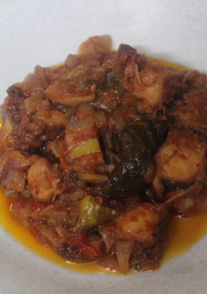 Una foto de Tentáculos de pulpo en salsa