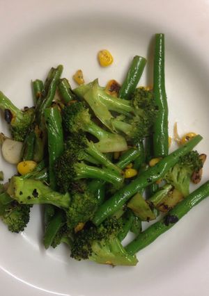 Foto resep Tumis brokoli, buncis, jagung