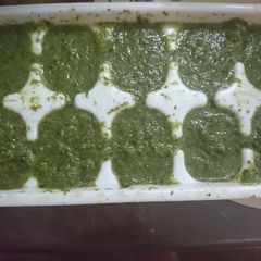 A picture of Green chutney how to save in freezer to save your time..