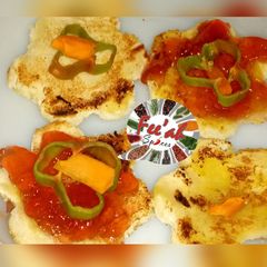 Cookie Shaped Toasted strawberry jam bread A picture of Cookie Shaped Toasted strawberry jam bread.