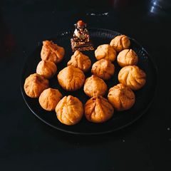Fried Rava Modak A picture of Fried Rava Modak.