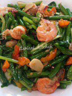 Foto resep Tumis Kacang Panjang Udang
