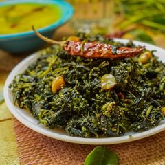 A picture of Green Amaranth Stir Fry.