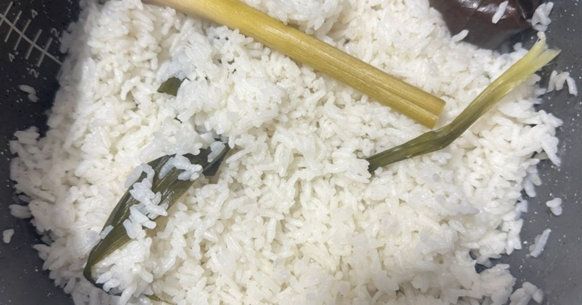 Nasi uduk rice cooker