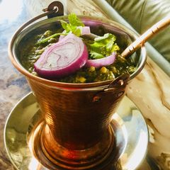 A picture of Chana daal palak.
