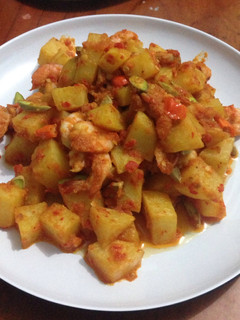 Foto resep Balado kentang udang pete