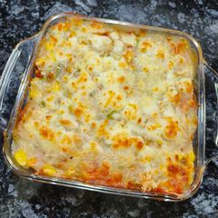 A picture of Baked Veg. Bread Lasagna.