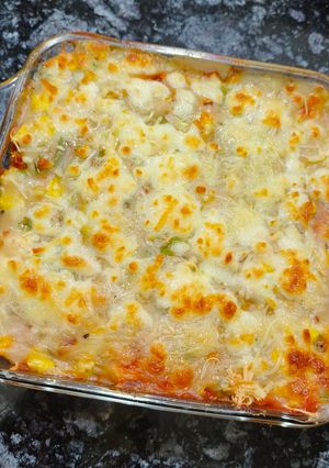 A picture of Baked Veg. Bread Lasagna.