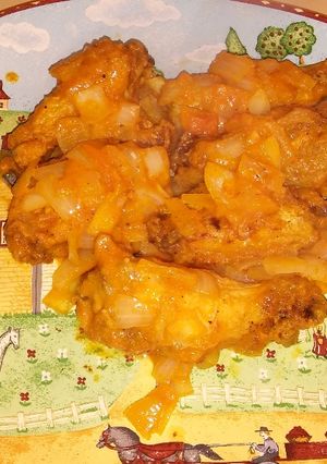 Una foto de 🍗Alitas con mostaza 🍗