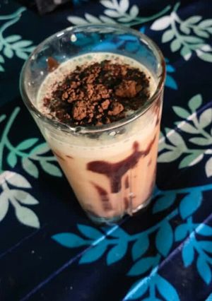 A picture of काफी शॉप जैसी cold coffee ☕.