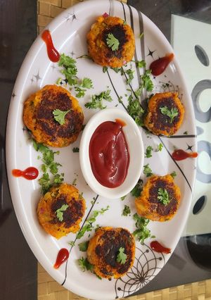 A picture of Sweet Potato Tikki.