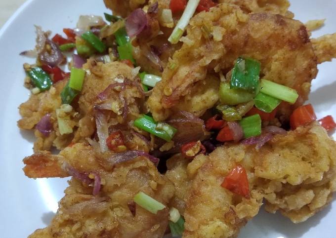 Udang goreng tepung bawang cabai