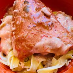 A picture of Baked Creamy Salsa Chicken 🐔.