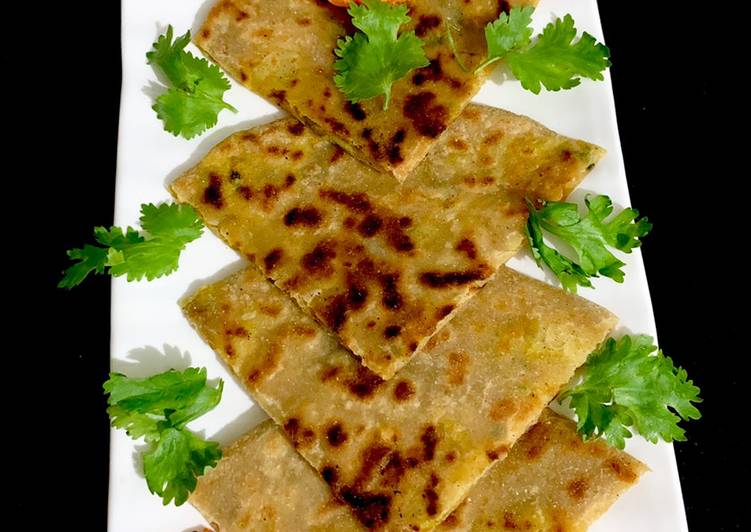 Easiest Way to Prepare Ultimate Carrot-potato whole wheat paratha