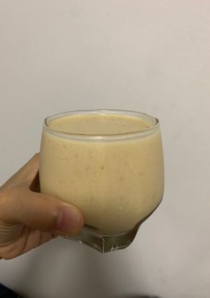 รูปของ บานาน่าพีนัตบัตเตอร์สมูทตี้ 🍌🥛😋