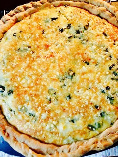 Una foto de Quiche de acelgas con bacalao