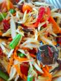 Som Tum with Pickled Crab and Fermented Fish Sauce