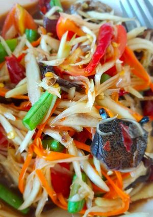 รูปของ ส้มตำปู+ปลาร้า