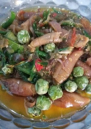 Foto resep Cumi asin lado hijau 🐙 (pedeeees nyonyoooorrr 😱)