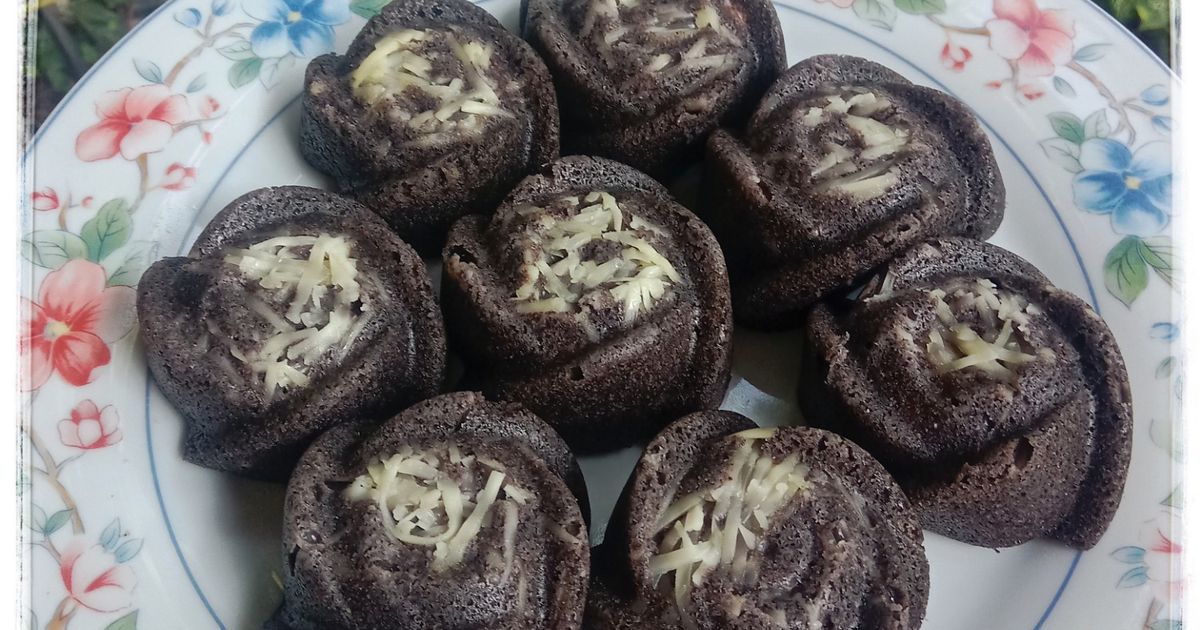 Bolu Ketan Hitam Keju Lumer (Bekal Snack anak TK)