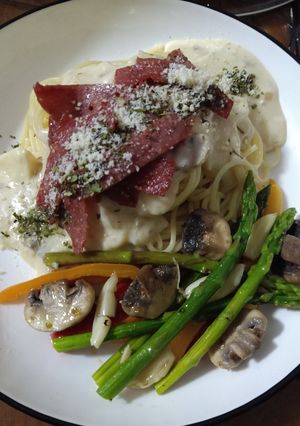 Foto resep Spaghetti Carbonara ala DaMuDza