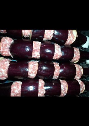 صورة لوصفة كباب الباذنجان 🍆