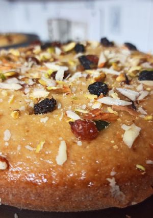 A picture of Dry fruits tea time cake.