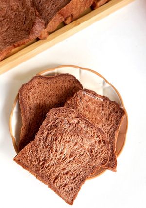 Foto resep Roti Tawar Cokelat Lembut ala Japanese