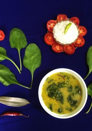 A picture of Moong Palak Dal.