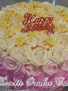 Foto resep Rosette Ombre Cake