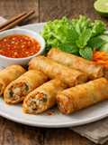 Por Pia Tod — Rouleaux de printemps thaïlandais frits
