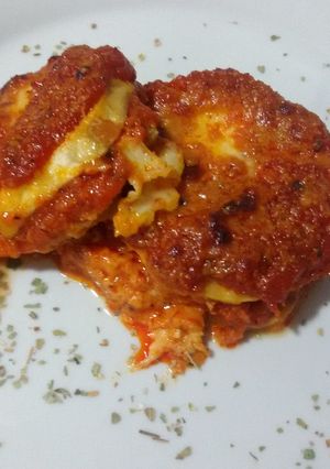 Una foto de Berenjenas a la parmesana con thermomix