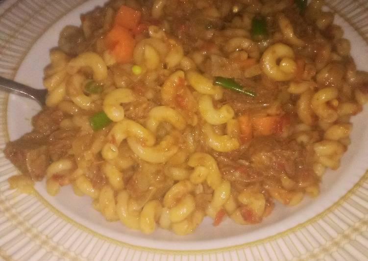 Recipe of Quick Macaroni with Minced Meat. #oct1strush