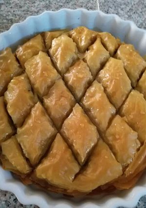 صورة لوصفة بقلاوة الجوز😋😋😋