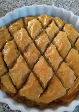صورة لوصفة بقلاوة الجوز😋😋😋