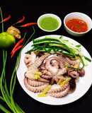 Bạch Tuộc Hấp Hành Gừng