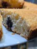 Torta de coco y arándanos sin gluten sin azúcar